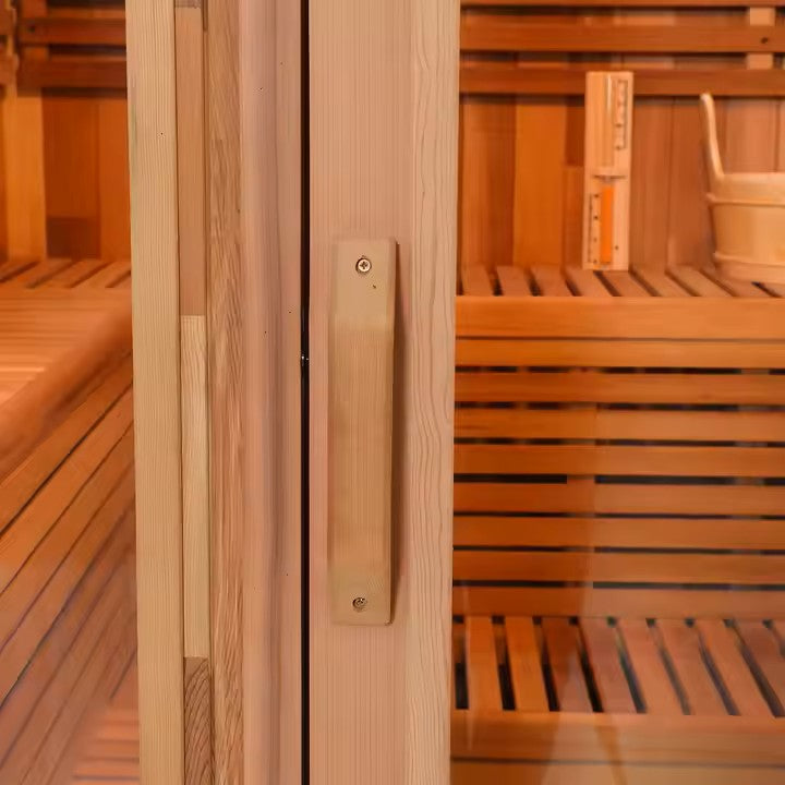 4-6 Person Red Cedar Cube Sauna Kit w/Heater & Accessories
