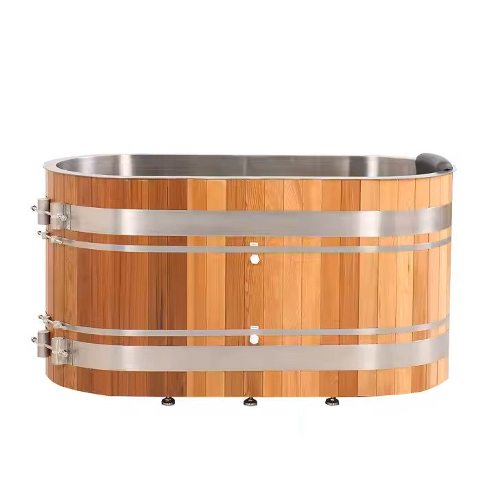 Cedar Wood Cold Plunge with Water Chiller
