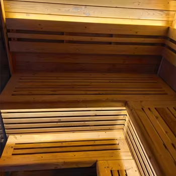 Black Square Premium Thermo Spruce Outdoor Cube Sauna – 4 to 6 Person Capacity