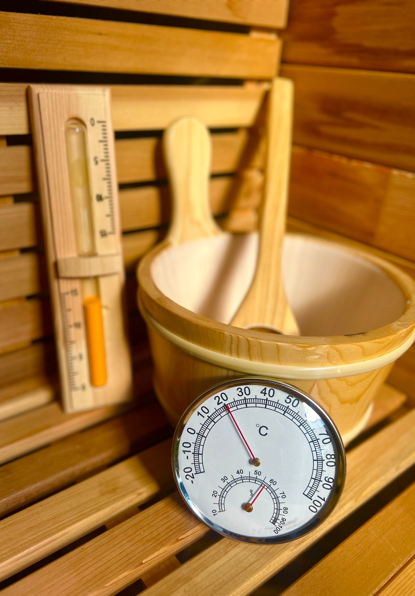 4-Person Deluxe Black Cube Cedar Sauna with 6kW Heater and Accessories